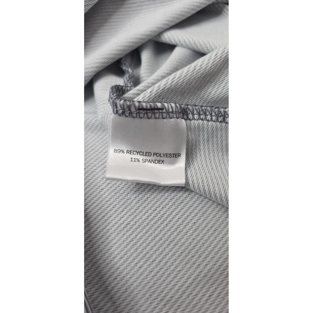Peter Millar Iron Gray White Perth Sugar Stripe Performance Quarter-Zip Golf XL - Picture 11 of 11